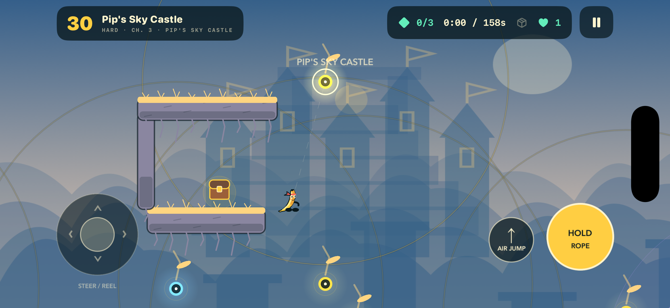 A Peel gameplay preview showing an optional treasure detour